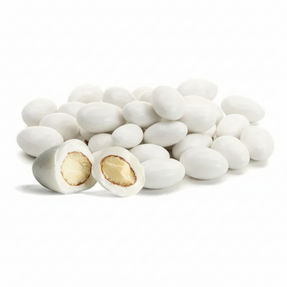 Amêndoa confeitada branca